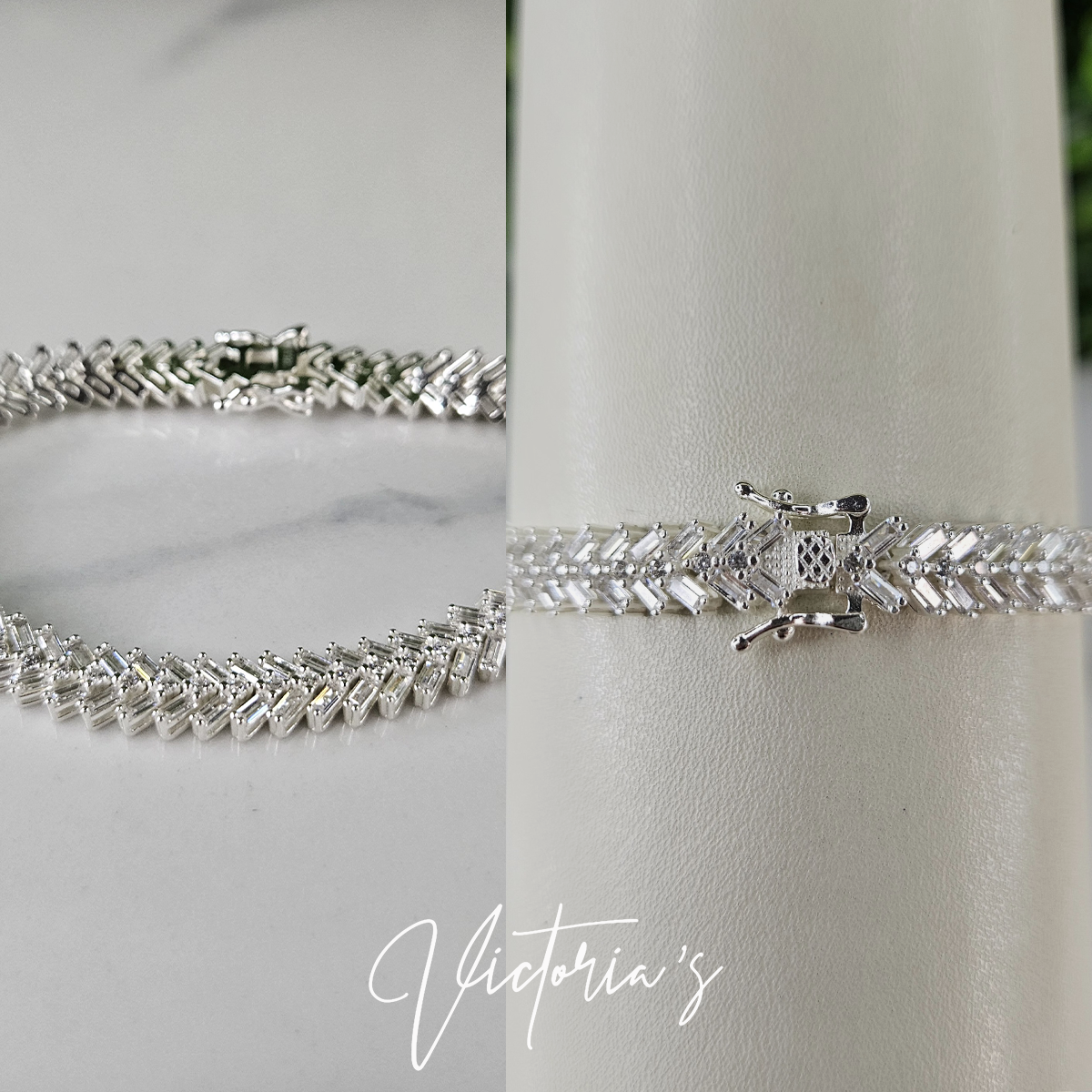 BRAZALETE DE TENIS BAGUETTE Y ASCHER