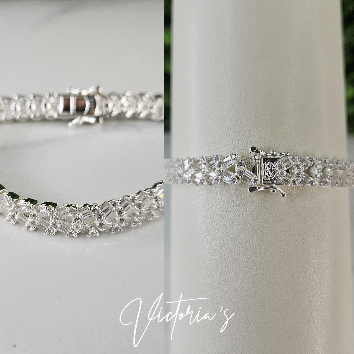 BRAZALETE DE TEENIS TRILLON Y BAGUETTE