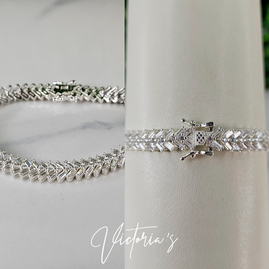 BRAZALETE DE TENIS BAGUETTE Y ASCHER