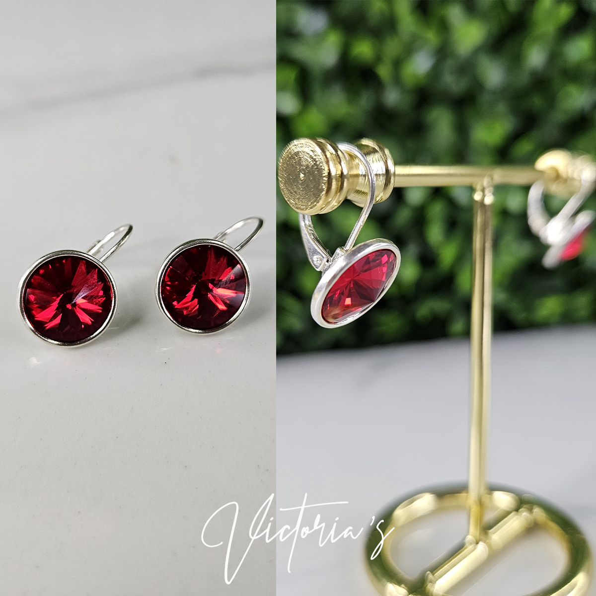 ARETES INVERSA ROJO