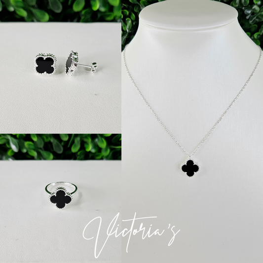 CONJUNTO VAN CLEEF NEGRO